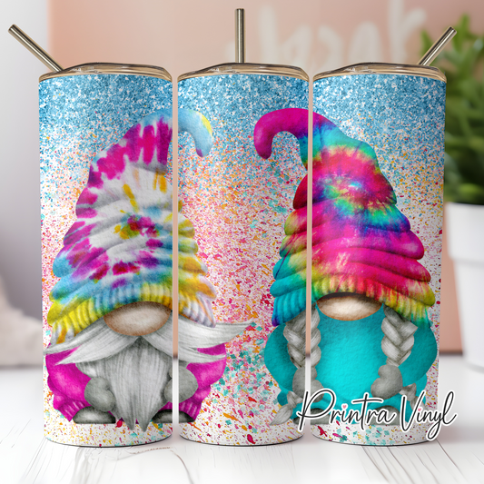 Gnomes 06 Tie Dye Tumbler Wrap (TW113)