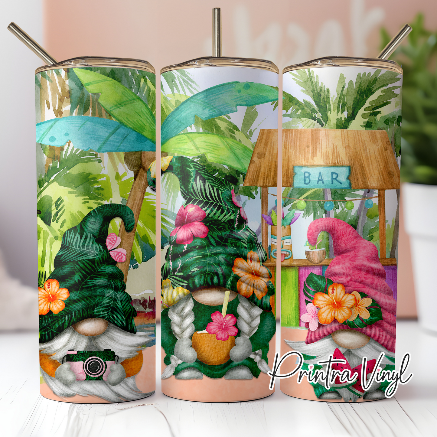 Gnomes 07 Tropical Tumbler Wrap (TW114)