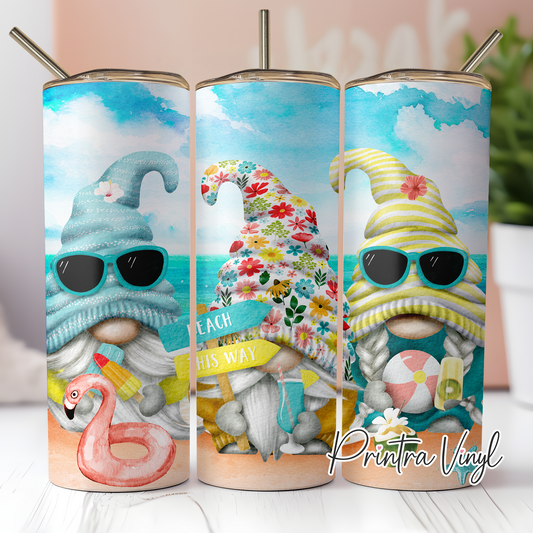 Gnomes 08 Beach Tumbler Wrap (TW115)