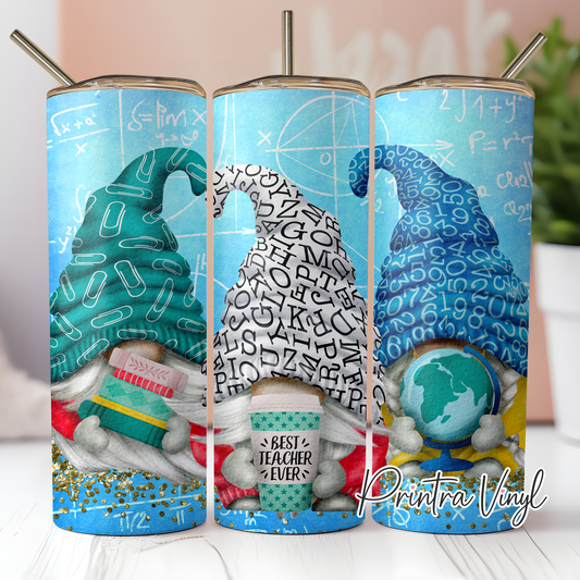 Gnomes 09 Teacher Tumbler Wrap (TW116)