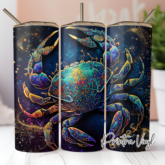Zodiac Ink Cancer Tumbler Wrap (TW98)