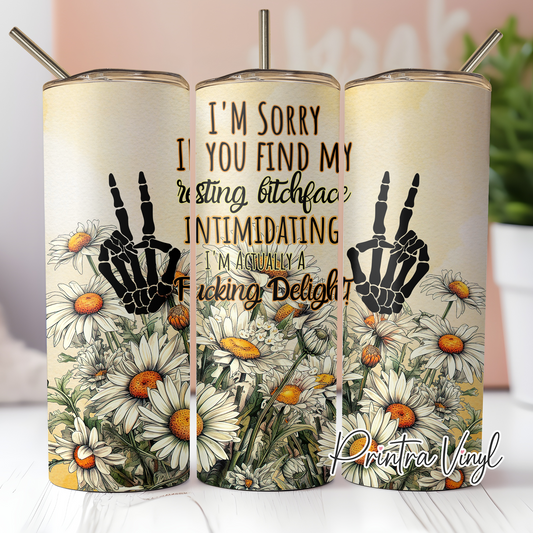 Sassy Daisies 01 Tumbler Wrap (TW234)