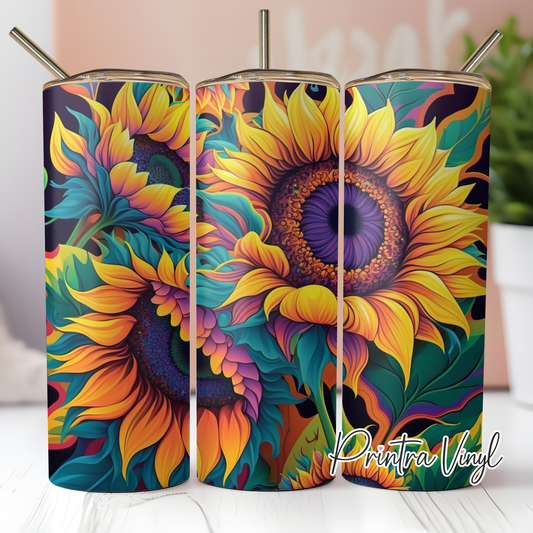 Bright Sunflowers 01 Tumbler Wrap (TW135)