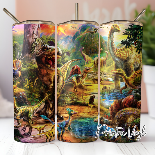 Dinosaur Scene 01 Tumbler Wrap (TW21)