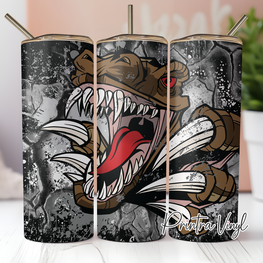 Scary Dinosaur 02 Tumbler Wrap (TW24)