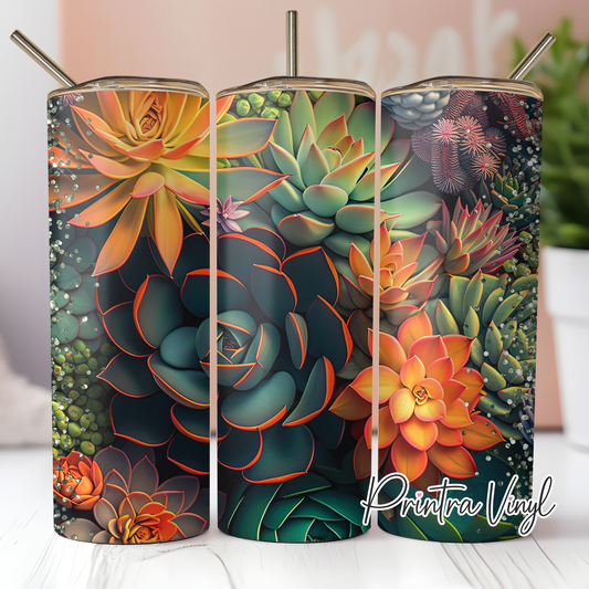 Succulent Garden 02 Tumbler Wrap (TW06)