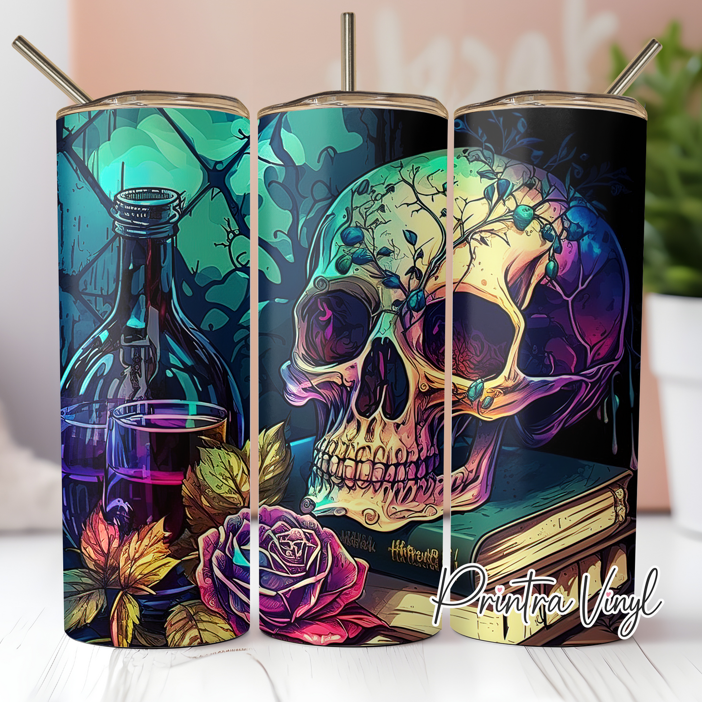 Witchy Skull Tumbler Wrap (TW126)