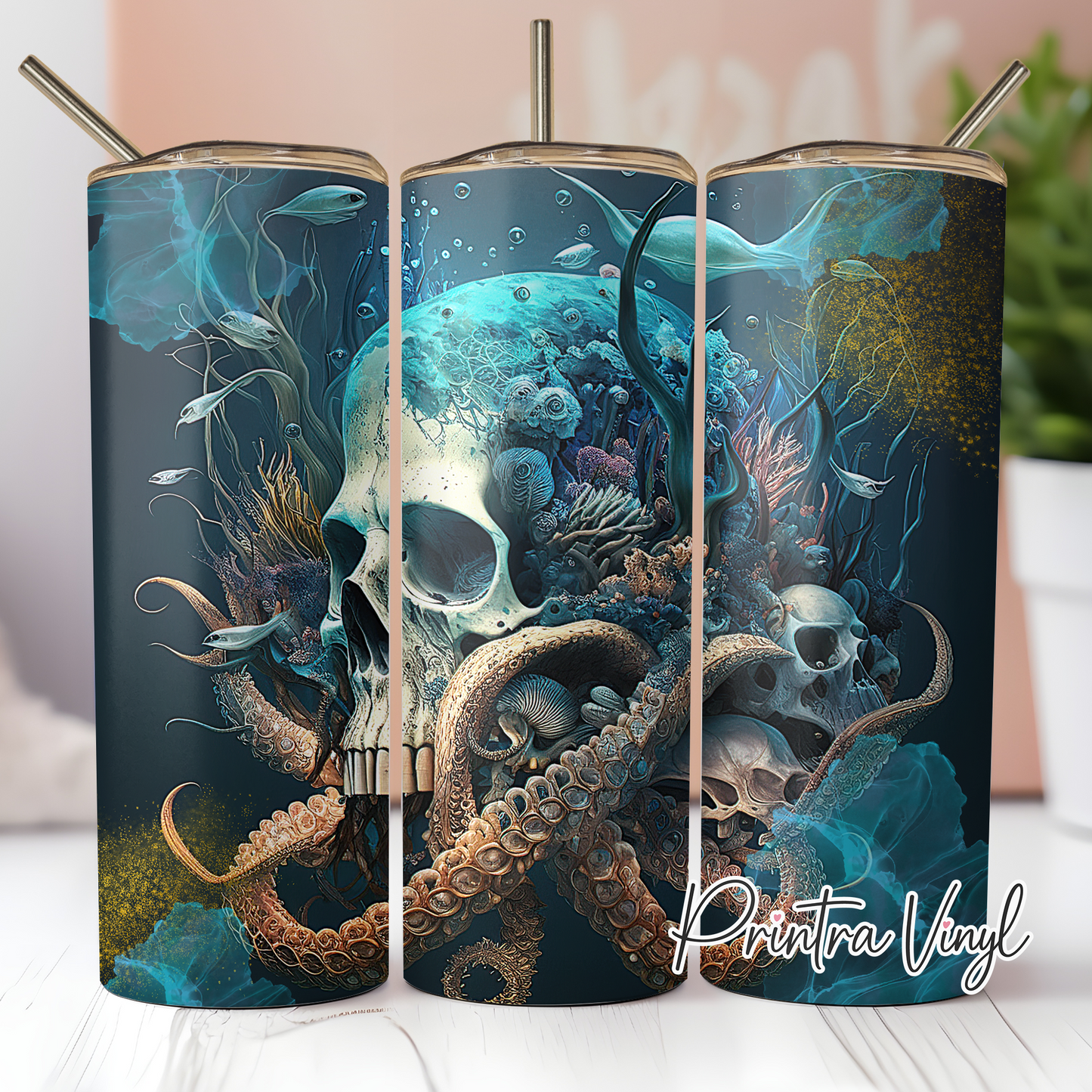 Sea Skulls 01 Tumbler Wrap (TW130)