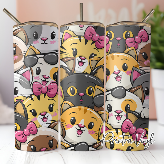 Cute Cats Tumbler Wrap (TW19)