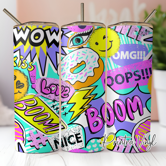 90's Pop Culture Tumbler Wrap (TW03)