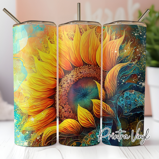 Sunflower Ink Tumbler Wrap (TW91)