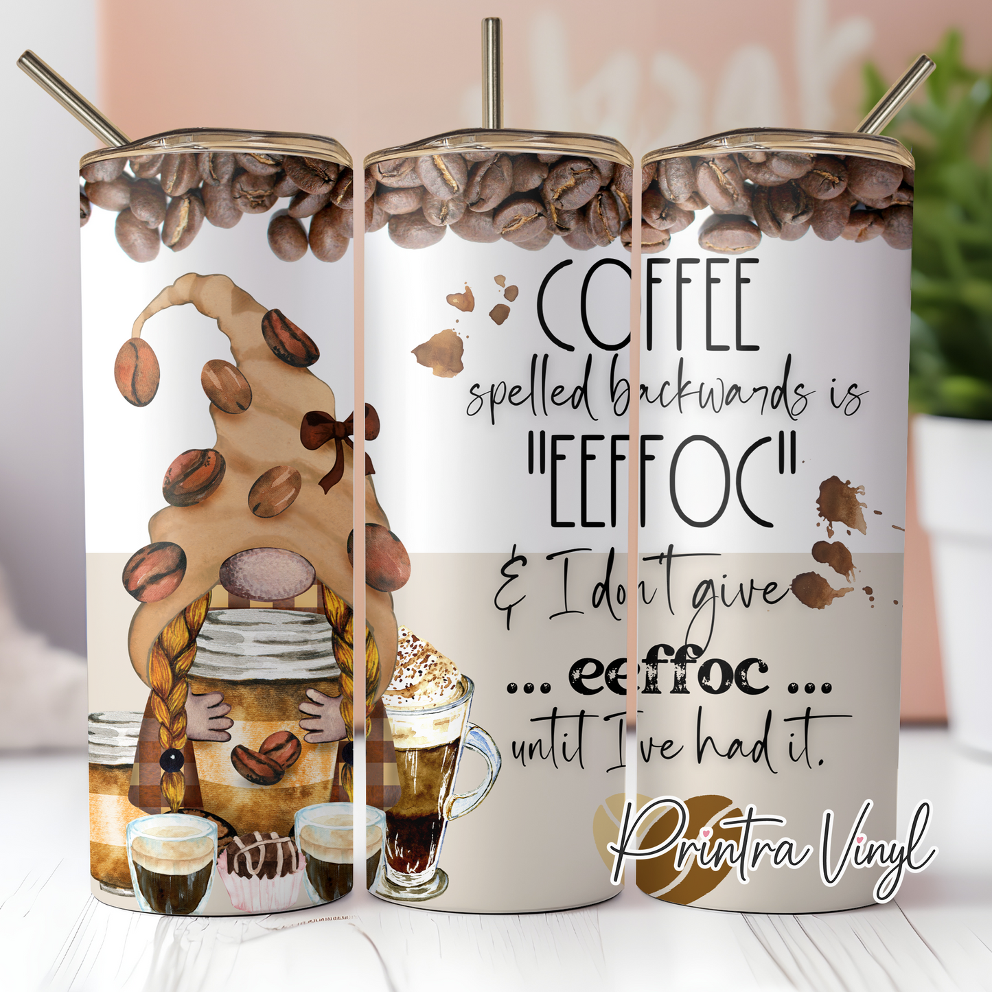 Coffee Gnome Tumbler Wrap (TW54)
