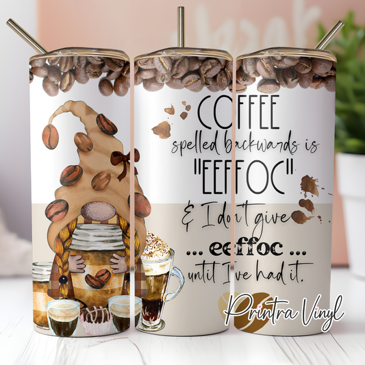 Coffee Gnome Tumbler Wrap (TW54)