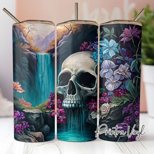 Skull Waterfall Tumbler Wrap (TW132)