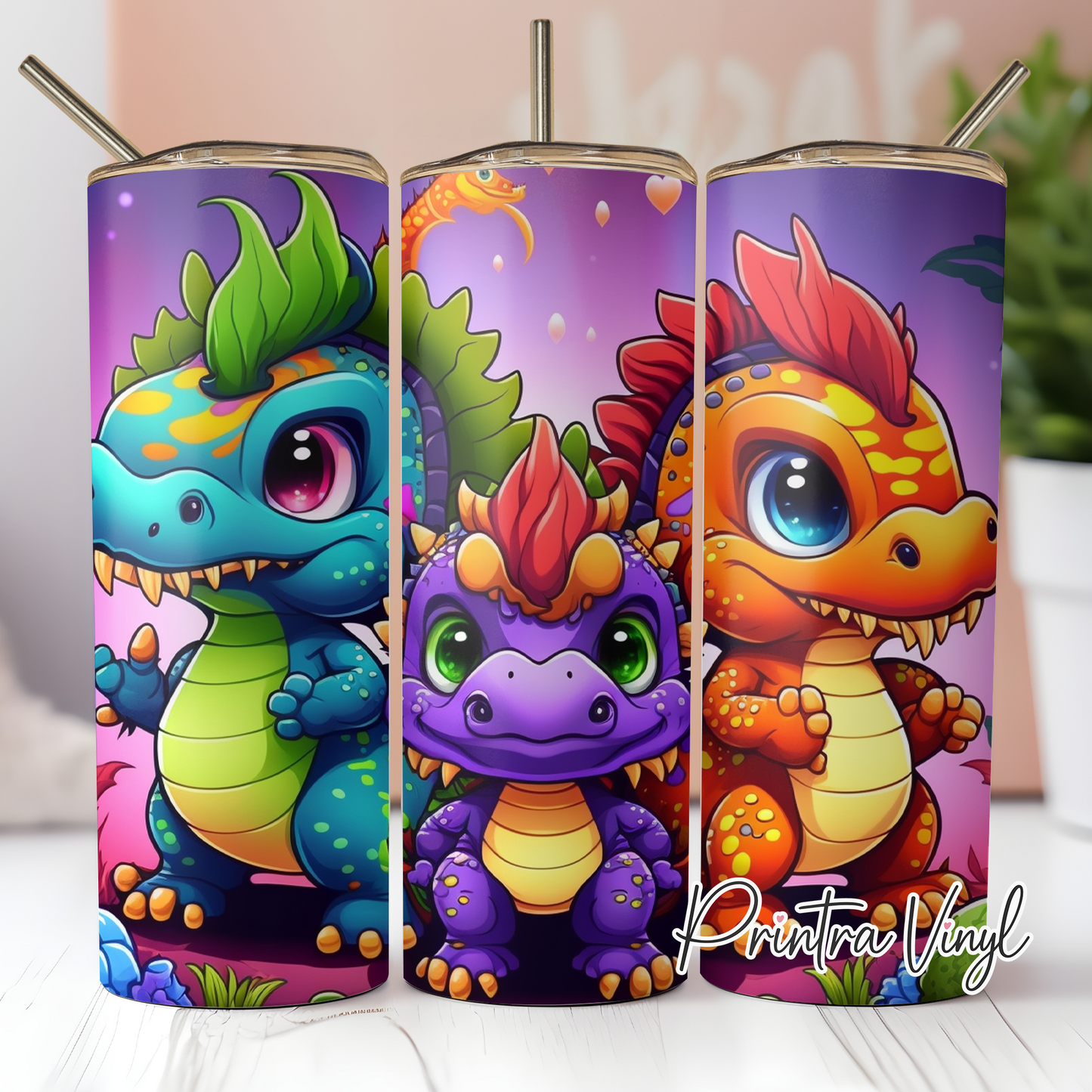 Chibi Dinosaurs Tumbler Wrap (TW180)