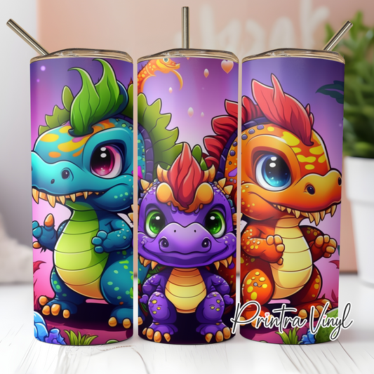 Chibi Dinosaurs Tumbler Wrap (TW180)