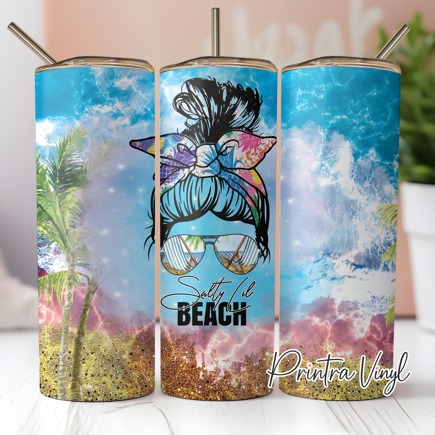 Salty Lil Beach Tumbler Wrap (TW10)