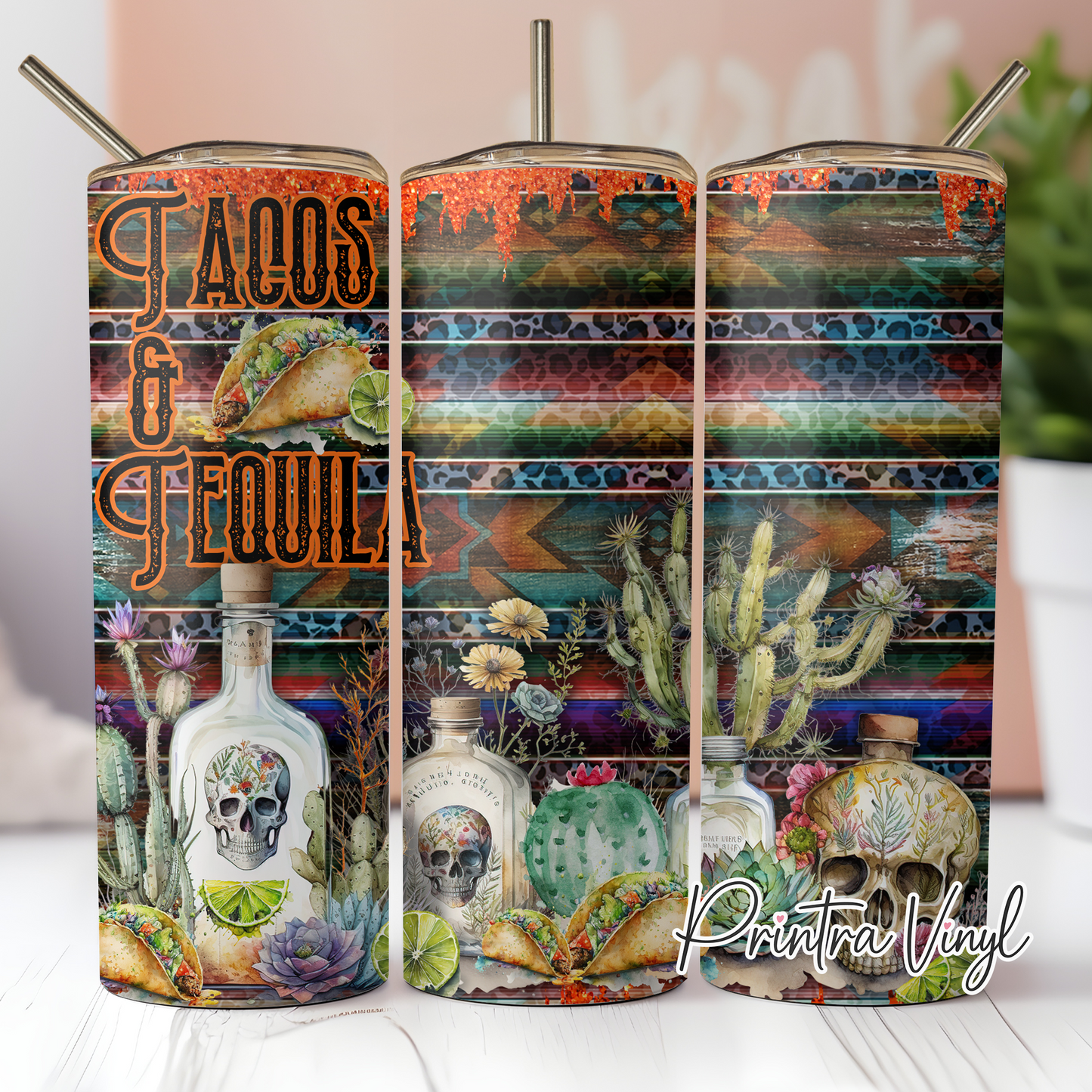 Tacos & Tequila Tumbler Wrap (TW157)