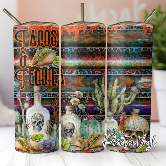 Tacos & Tequila Tumbler Wrap (TW157)