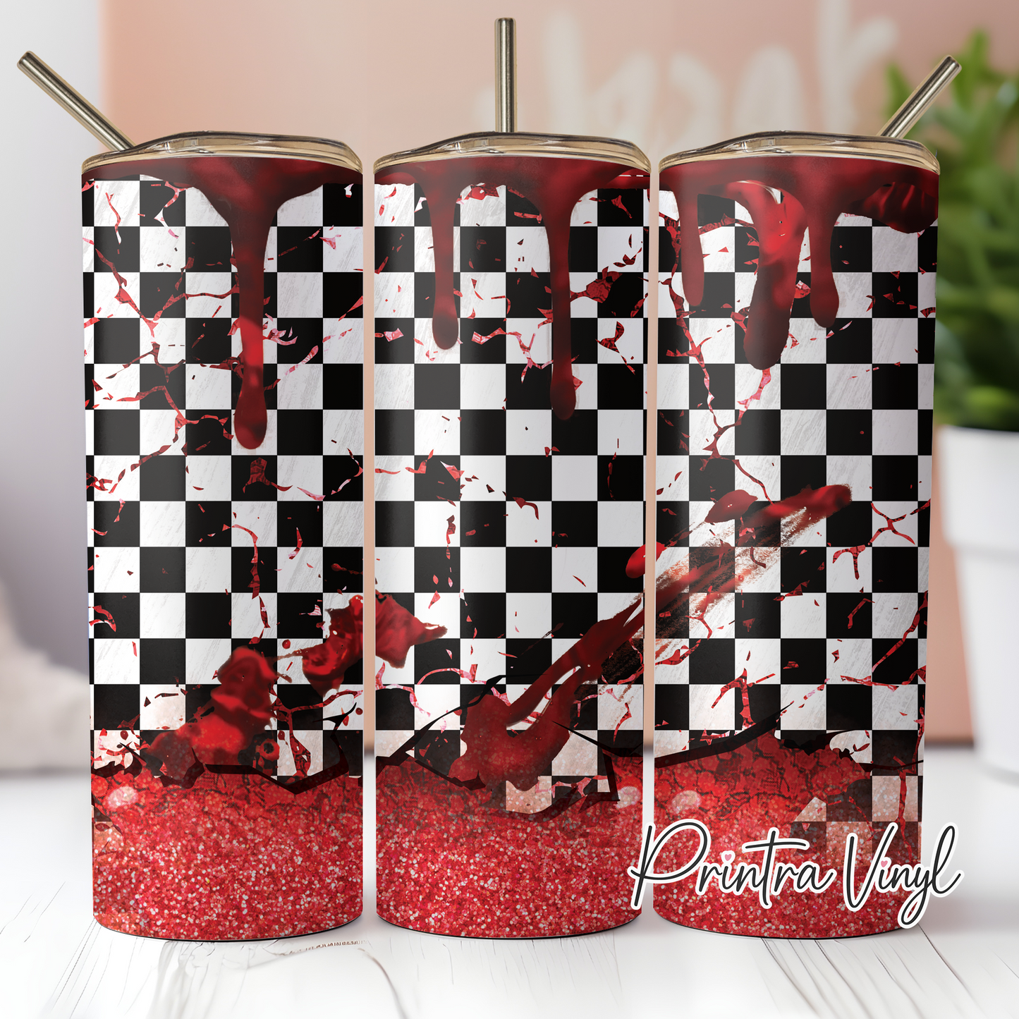 Diner Blood Spill Tumbler Wrap (TW167)