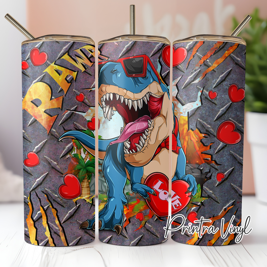 Dino Love Tumbler Wrap (TW25)
