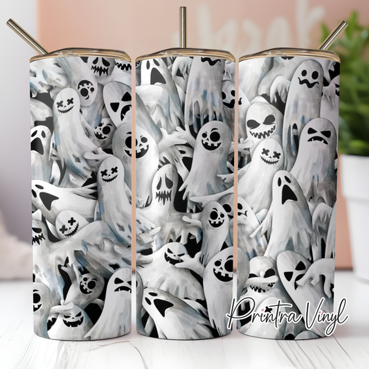 Spooky Ghosts Tumbler Wrap (TW43)