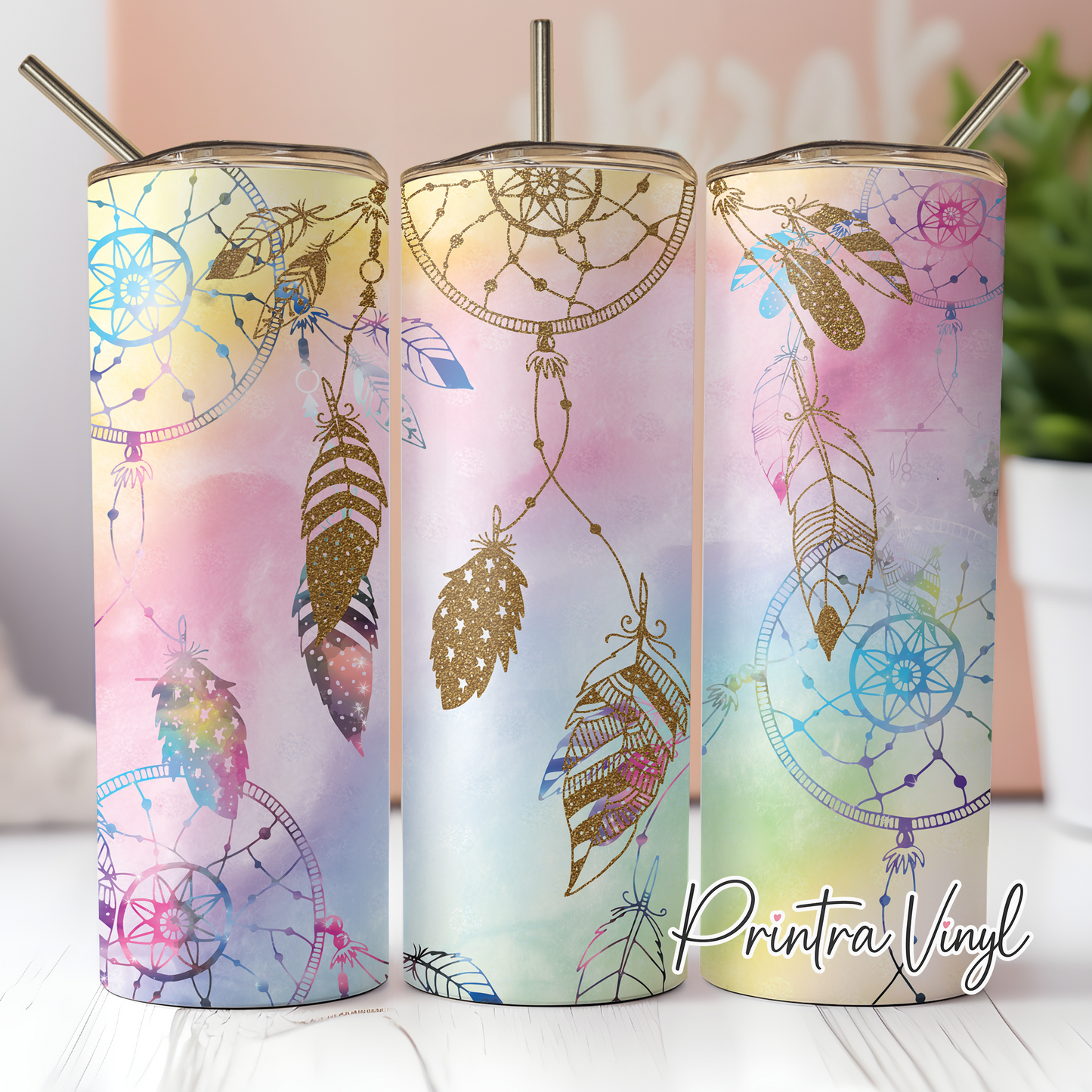 Pastel Dreamcatcher Tumbler Wrap (TW27)