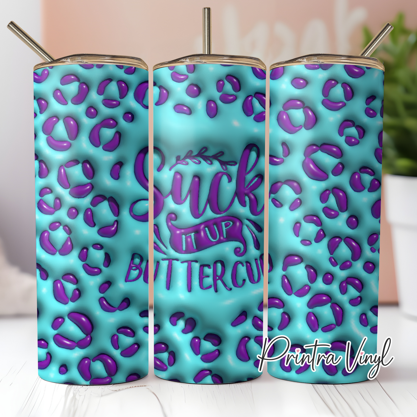 3D Inflated Buttercup Tumbler Wrap (TW230)