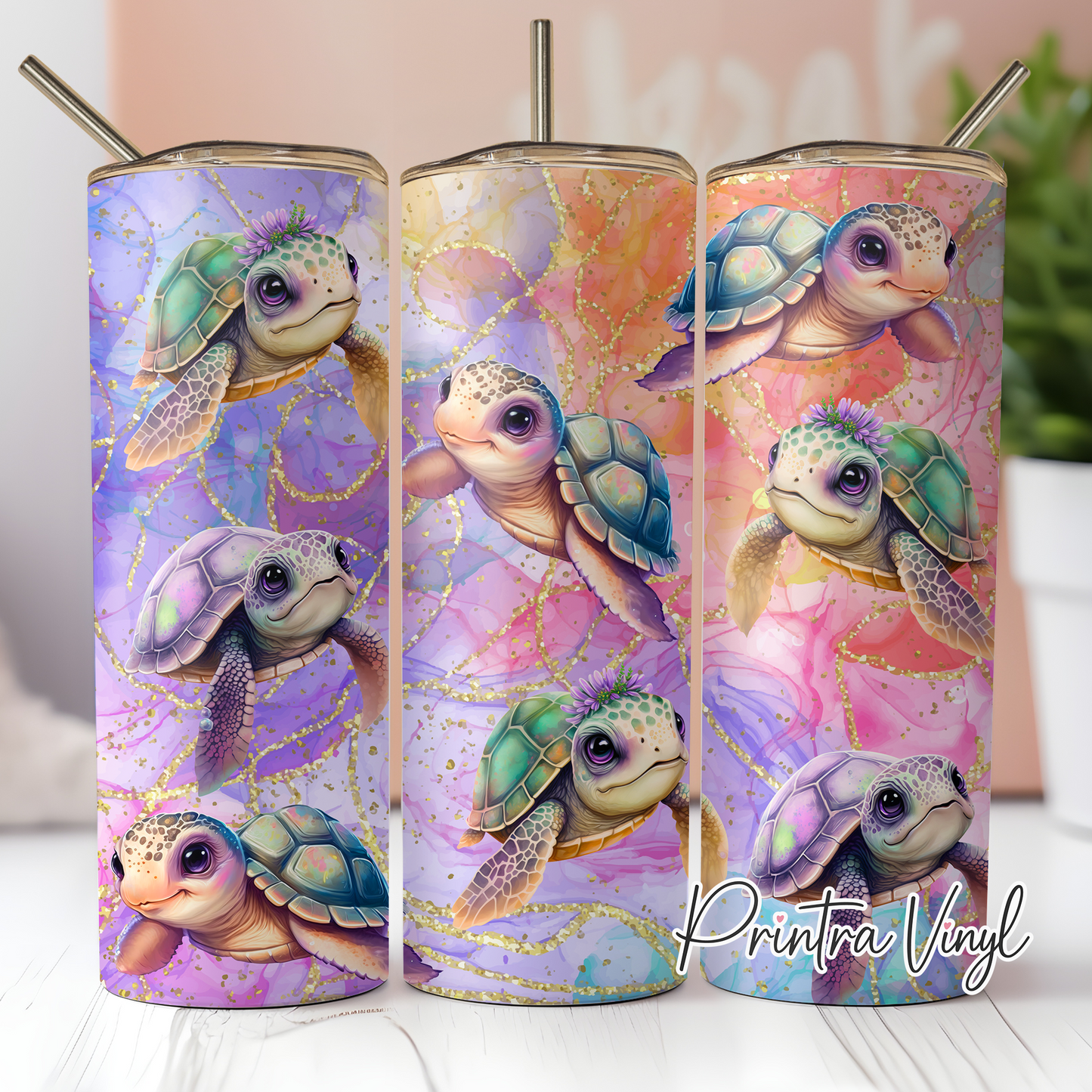 Baby Turtles Tumbler Wrap (TW140)