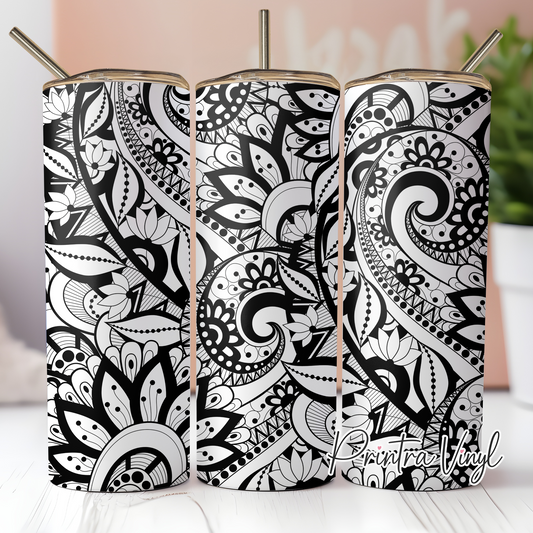 Floral Lace Tumbler Wrap (TW28)