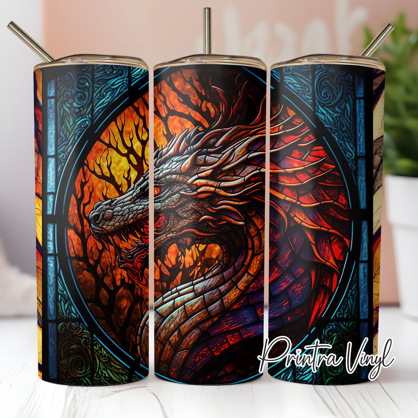 Glass Dragon Tumbler Wrap (TW151)