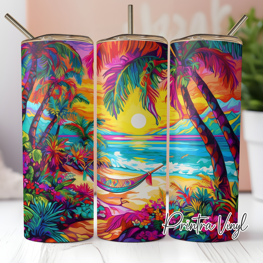Bright Beach Tumbler Wrap (TW197)