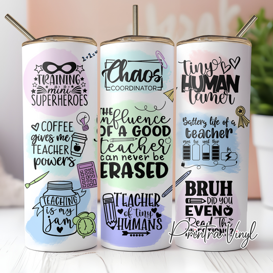 Funny Teacher Tumbler Wrap (TW269)