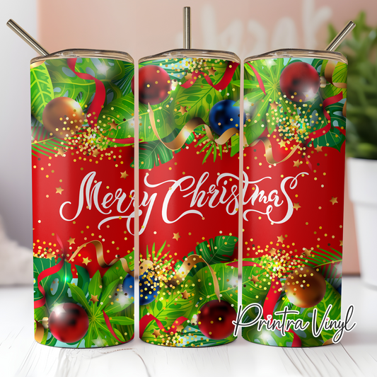 Tropical Christmas Tumbler Wrap (TW294)