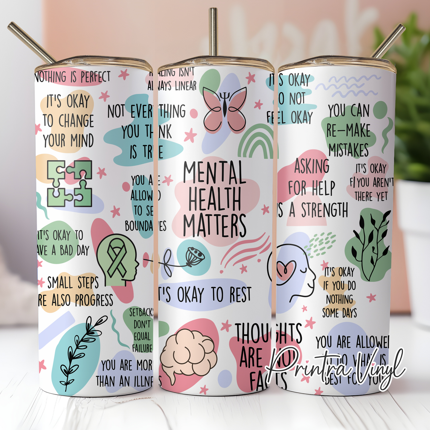 Mental Health Matters 01 Tumbler Wrap (TW263)