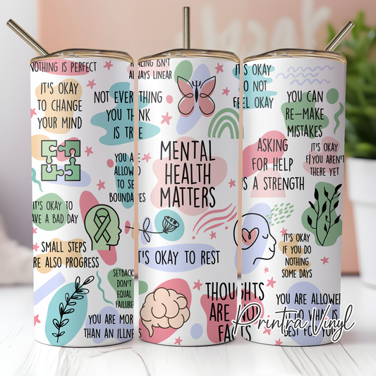 Mental Health Matters 01 Tumbler Wrap (TW263)