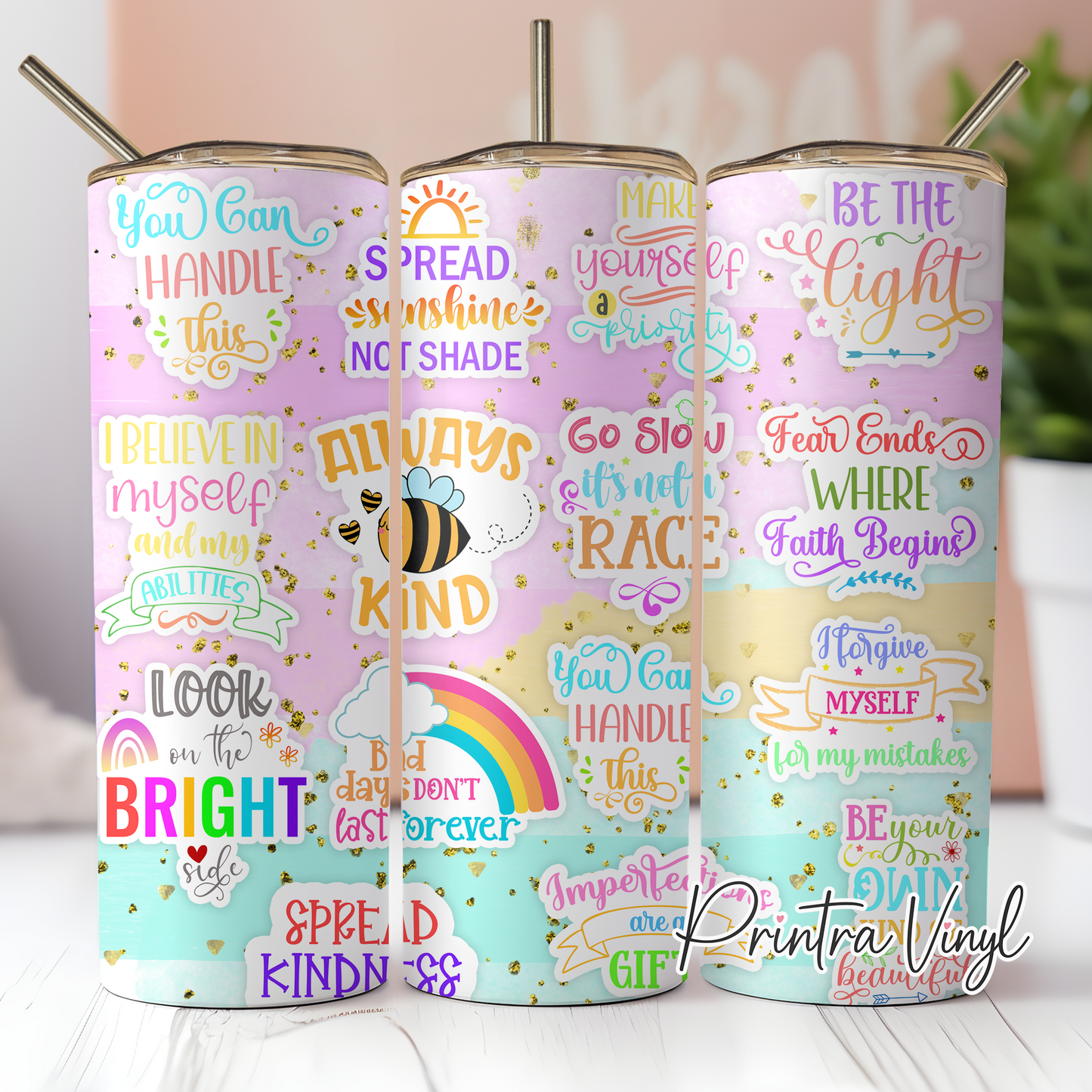 Daily Affirmations Tumbler Wrap (TW272)