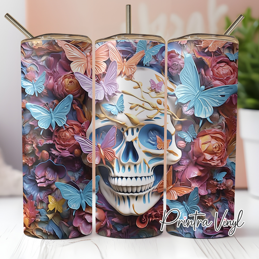 3D Skull Tumbler Wrap (TW198)