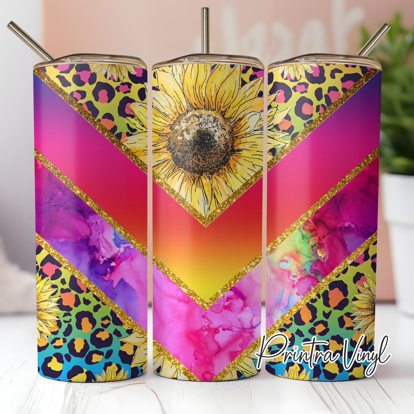 V-Split Neon Ink Tumbler Wrap (TW134)