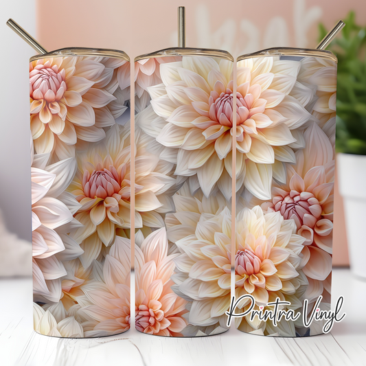 3D Dahlias Tumbler Wrap (TW199)