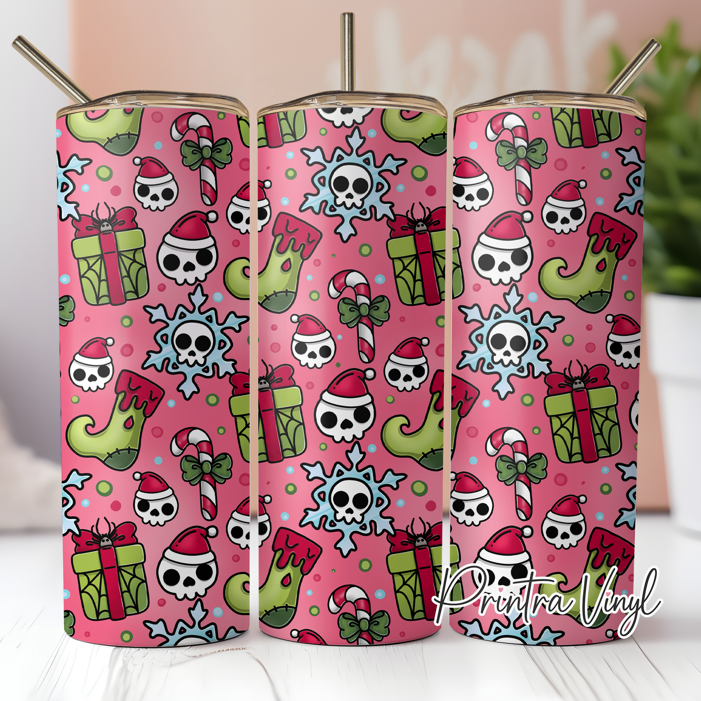 Creepy Christmas Tumbler Wrap (TW289)