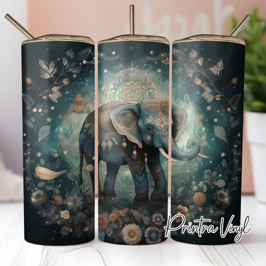 Boho Elephant 01 Tumbler Wrap (TW173)
