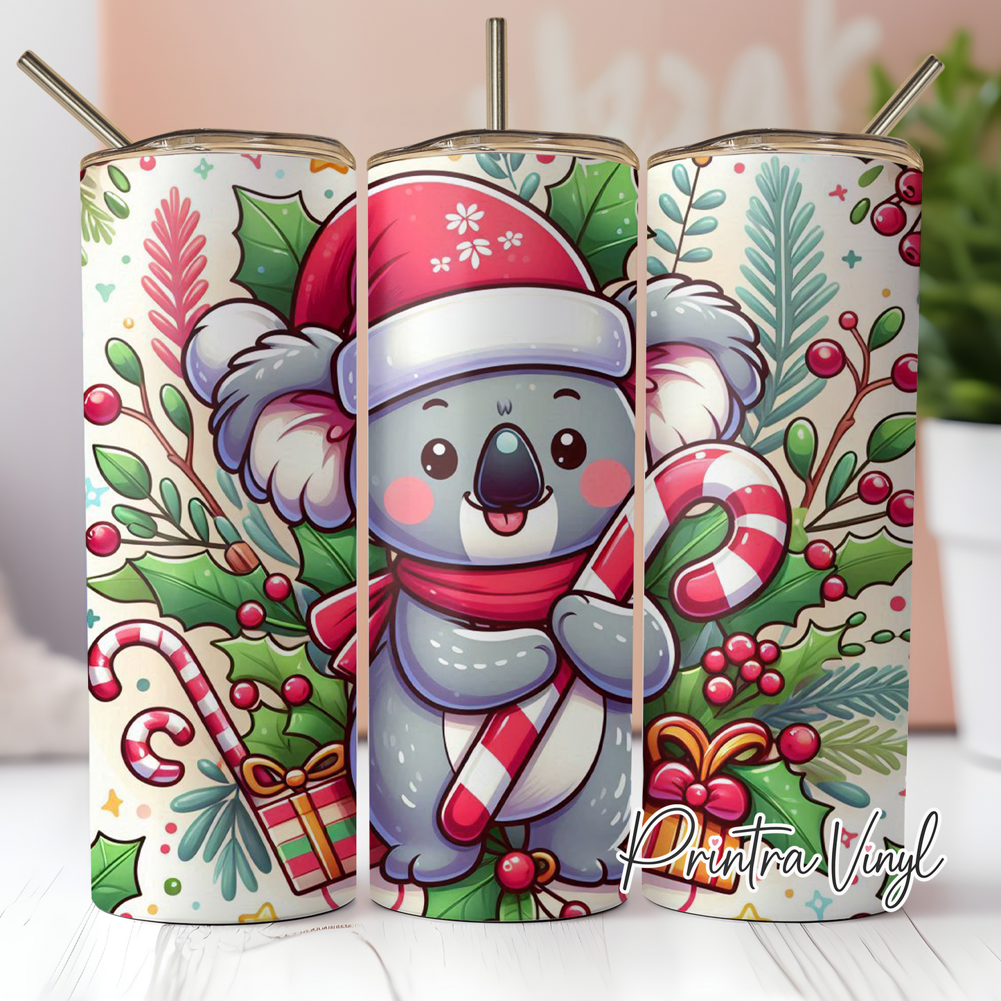 Christmas Koala Tumbler Wrap (TW296)