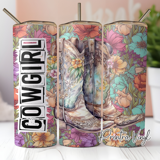 Cowgirl Boots Tumbler Wrap (TW243)