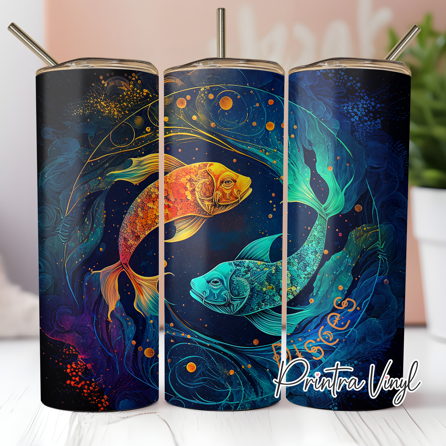 Zodiac Ink Pisces Tumbler Wrap (TW103)