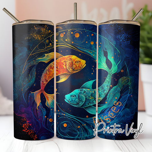 Zodiac Ink Pisces Tumbler Wrap (TW103)